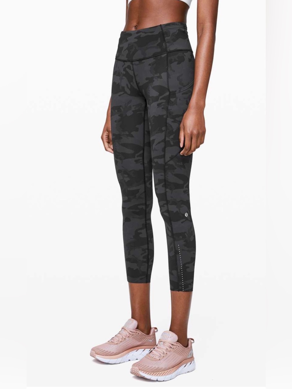 NWOT Lululemon Fast and Free Nulex Reflective 25” Camo Running Tights